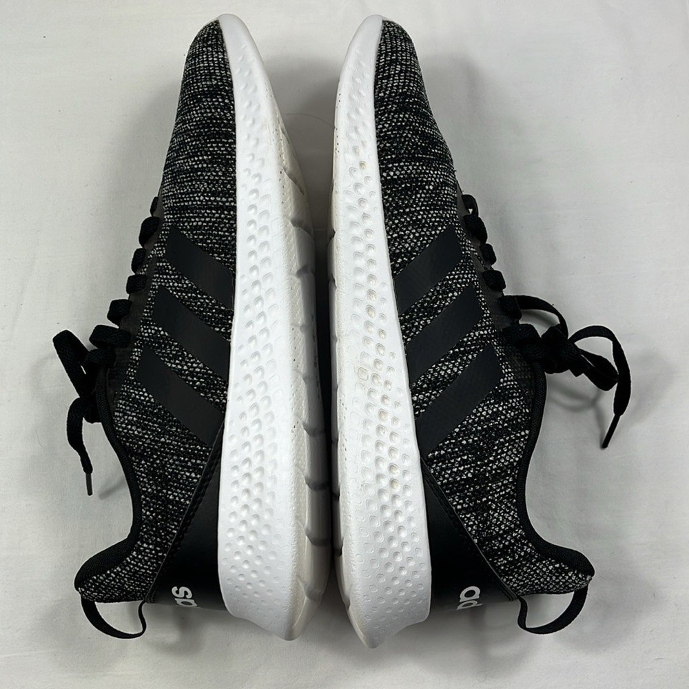 Adidas‎ Puremotion Athletic Running Shoes Mens Size 12 Knit Black White - Picture 5 of 10